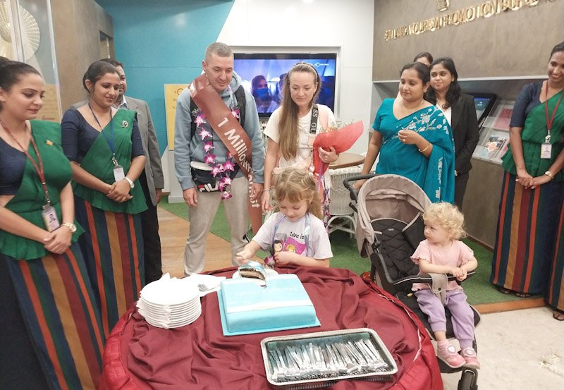 Russian family becomes Sri Lanka's one-millionth tourist