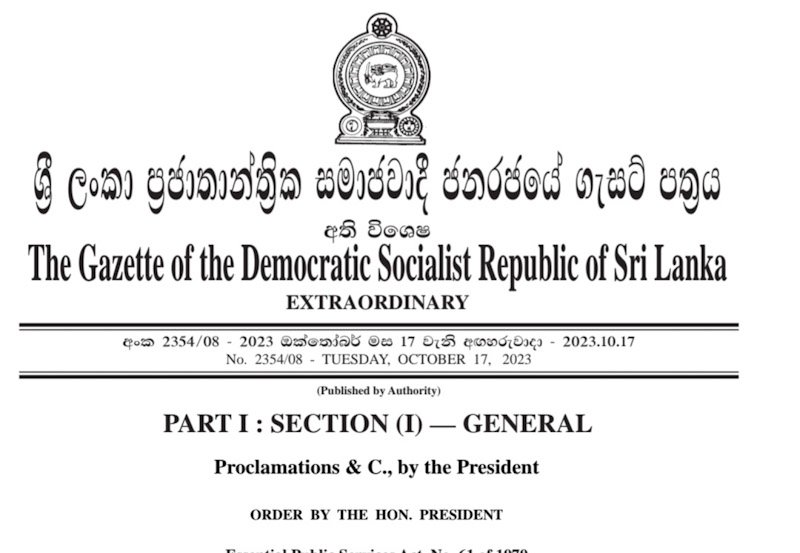 Government declares three sectors as essential services
