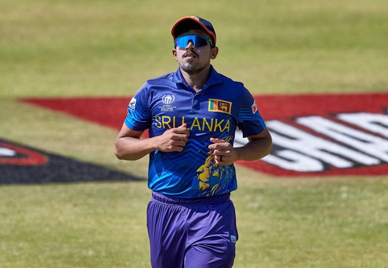 Spinner Maheesh Theekshana gains injury concern