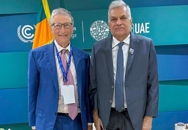 President Wickremesinghe meets Bill Gates