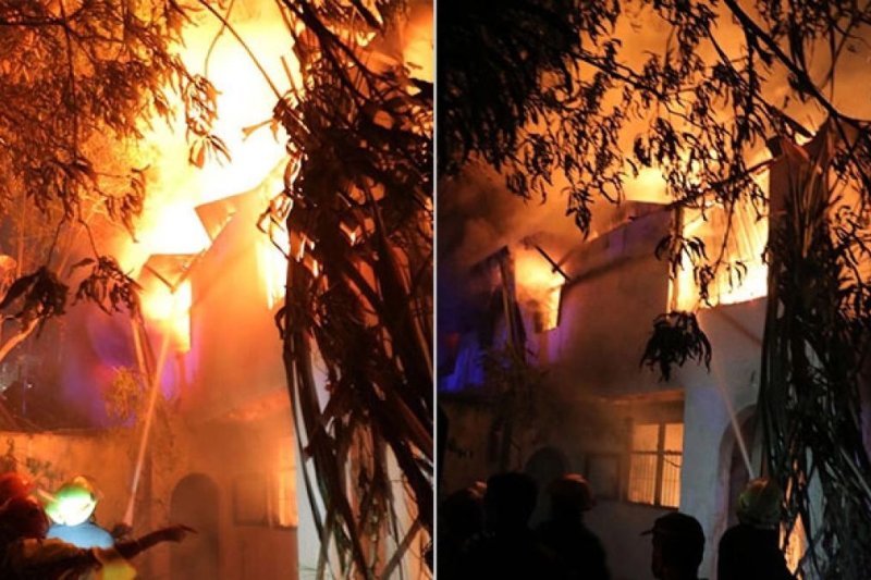 English tuition teacher arrested over President's house fire