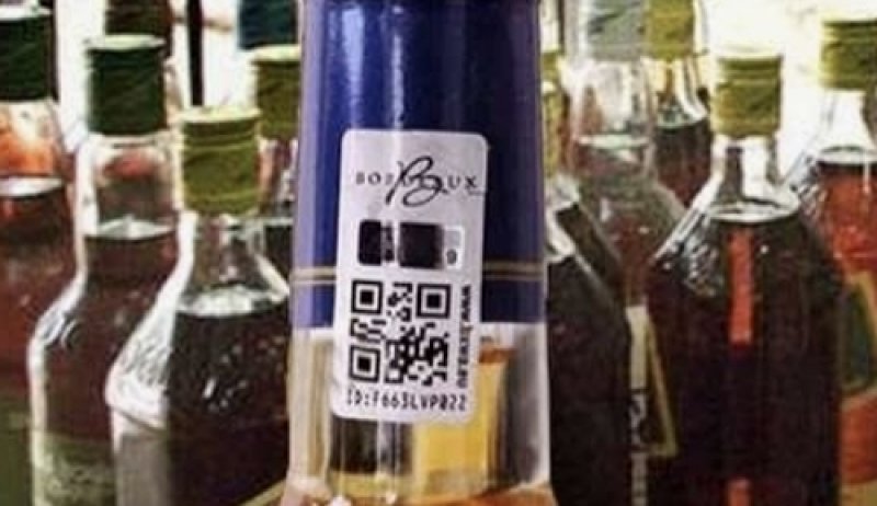 Liquor bottle security stickers boost tax revenue