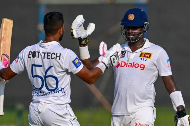 Mathews, Chandimal tons put  SL in control of Afghan Test