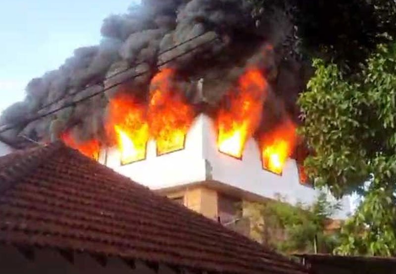 Fire reported at girls' college hostel in Weligama