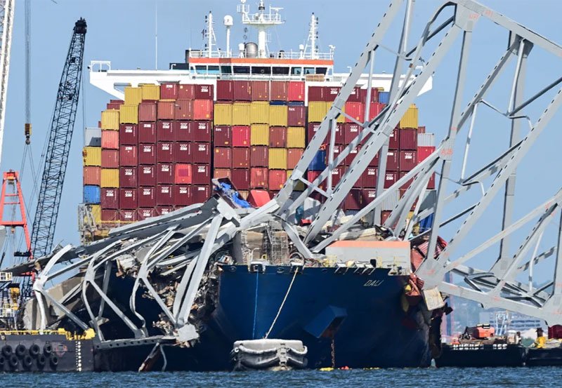 Fifth body recovered from Baltimore bridge collapse site