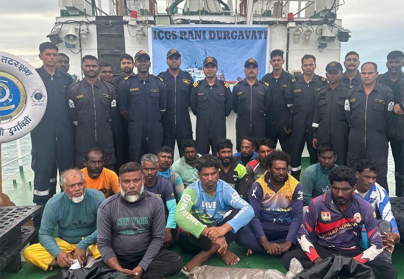 14 Sri Lankan fishermen arrested by Indian Navy