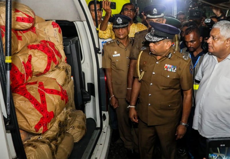 Large quantity of seized narcotics destroyed today (25)