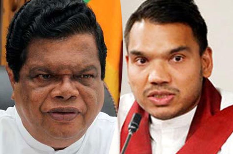 Minister Bandula complaint against Namal with Police