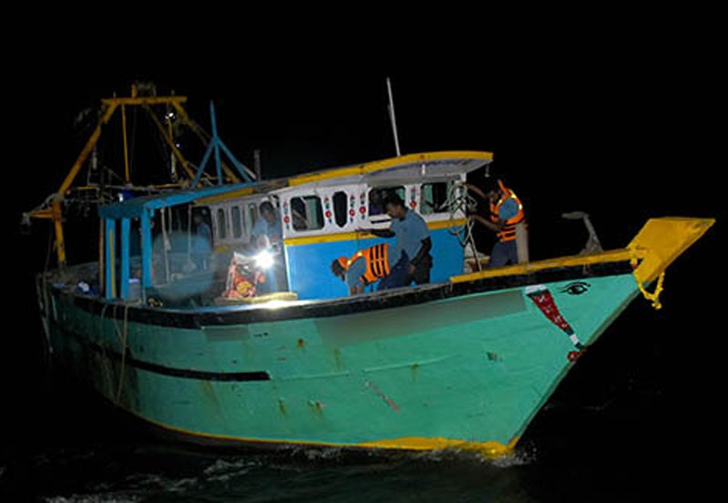 Six fishermen arrested with 60 kgs of narcotics on high seas