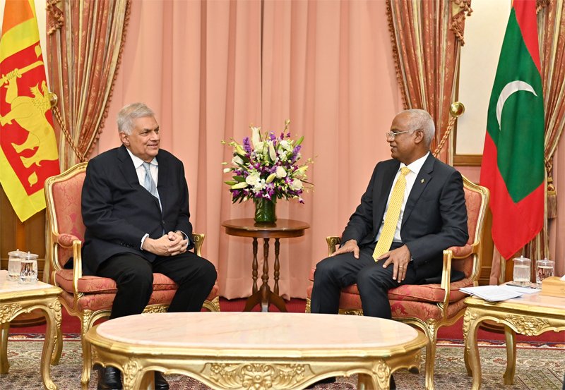 President Solih meets Sri Lankan President Ranil 