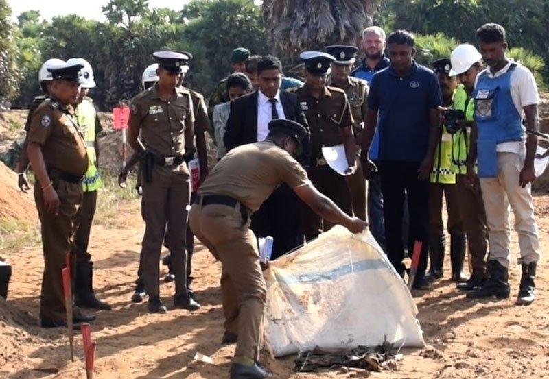 Human skeletons found in Muhamalai demining site