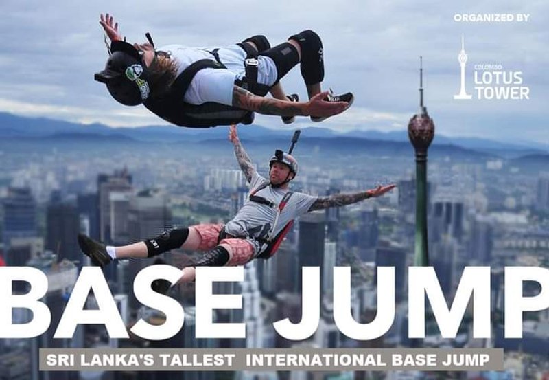 Lotus Tower unleashes 2nd wingsuit base jumping 
