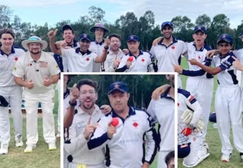 Australian club cricketer takes six wickets in final over