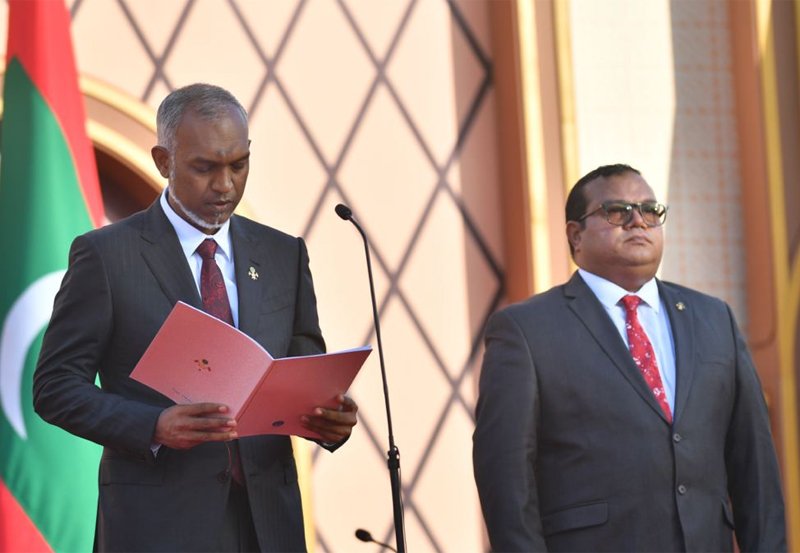 Dr Muizzu sworn in as the 8th President of the Maldives