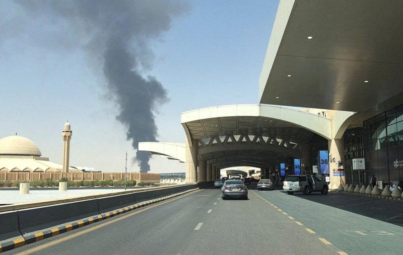 Riyadh hit by fresh security alert; smoke rises near airport