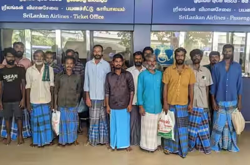17 Indian fishermen repatriated from Sri Lanka
