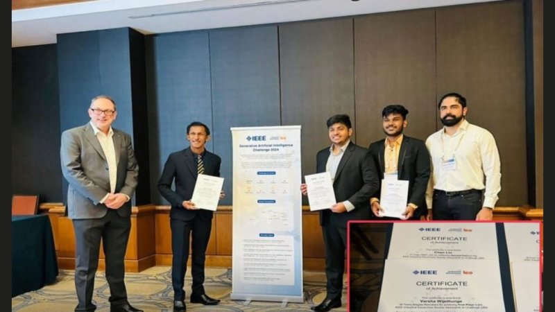 First place for Sri Lanka in IEEE AI Challenge 2024