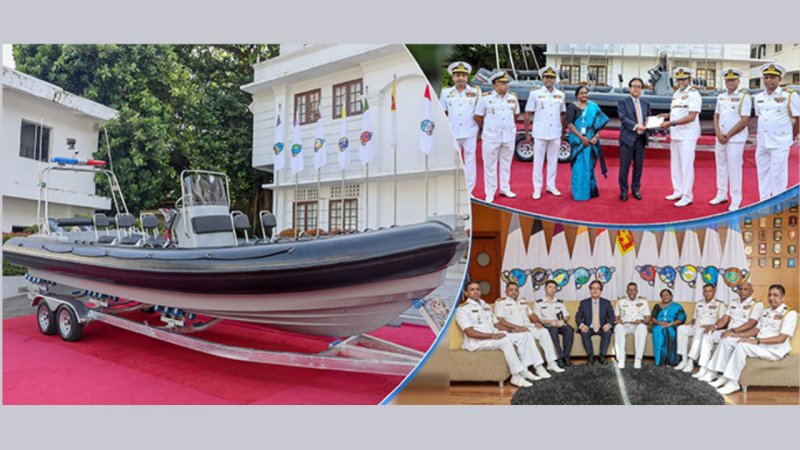Japan provides Rigid Hull Inflatable Boat to Sri Lanka Navy