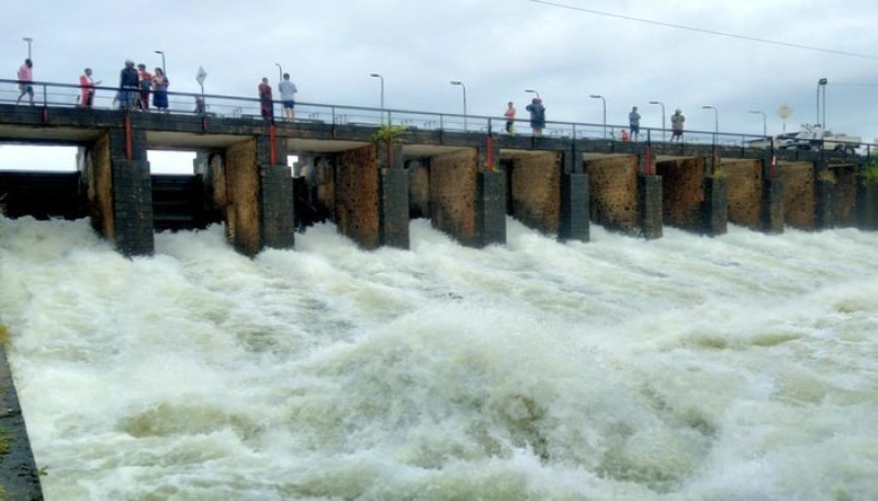 All Sluice Gates of  Parakrama Samudra Opened