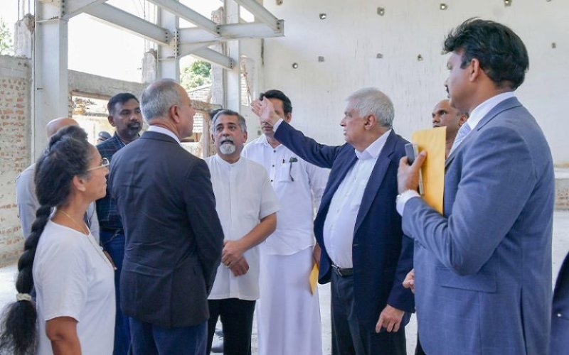 Prez Inspects Restoration Work of Zion Church in Batticaloa