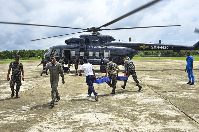 SLAF drops seed bombs over the Labugasdamana forest reserve