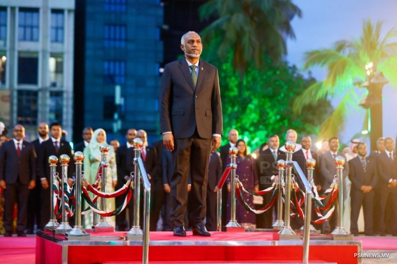 Maldives Prez participated in the flag hoisting ceremony