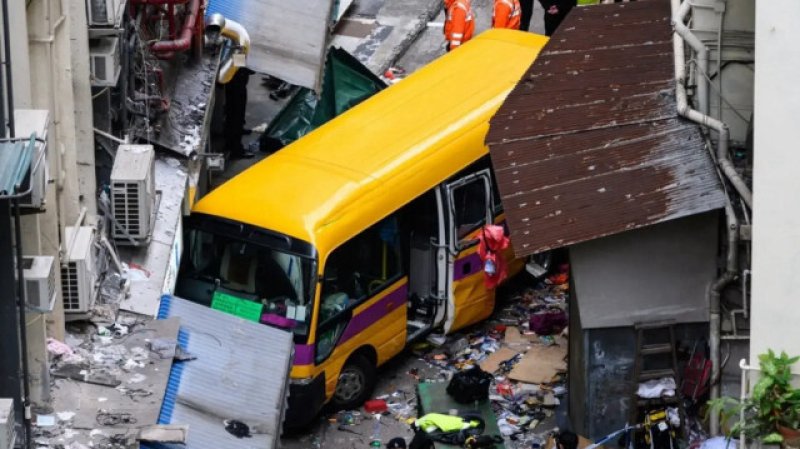 School bus ploughs into crowd in China killing 11