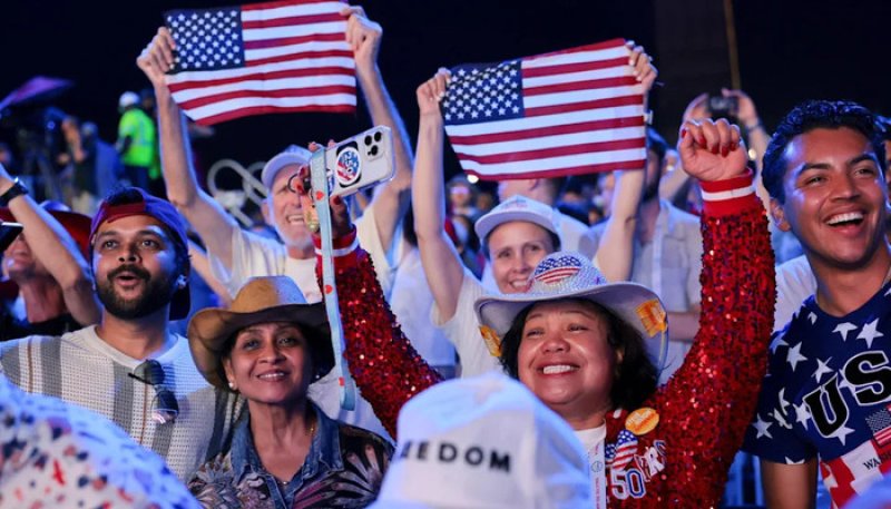 US marks its 250th birthday with fireworks, flyovers