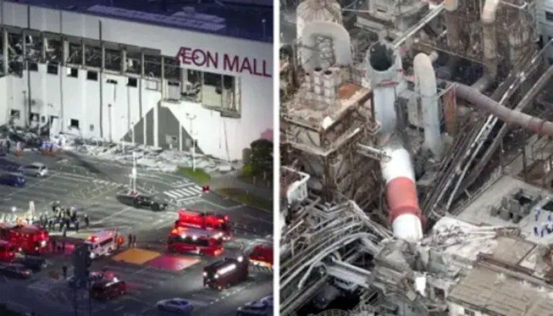 People trapped in Japanese mall hit by earthquake
