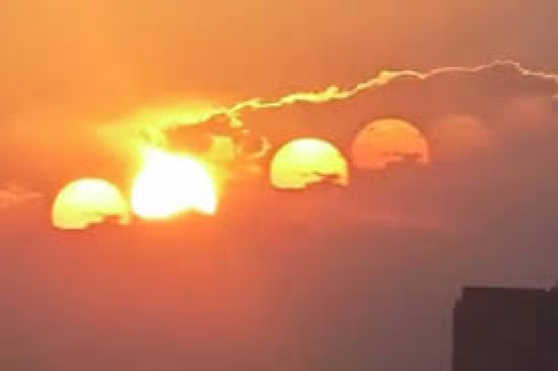  Optical illusion causes &lsquo;7 Suns&rsquo; to appear in china's sky
