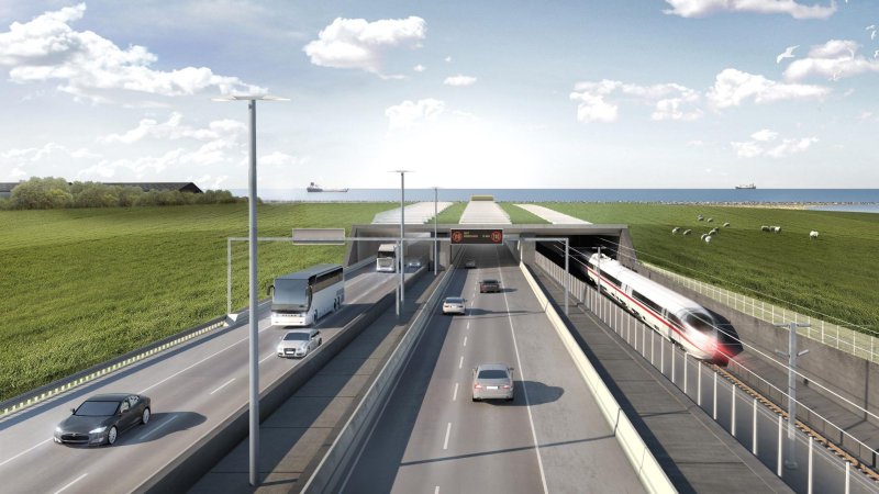 Record-breaking tunnel being built from Denmark to Germany