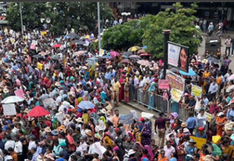 Lotus Road closed due to protest
