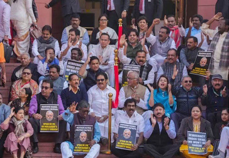 India opposition fury as 141 MPs suspended in a day