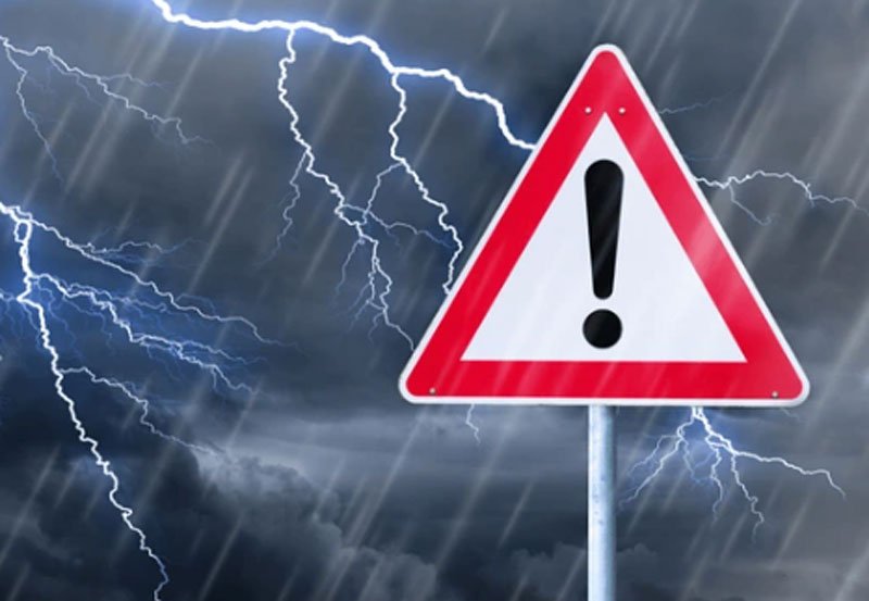 Heavy falls above 100 mm are likely at some places