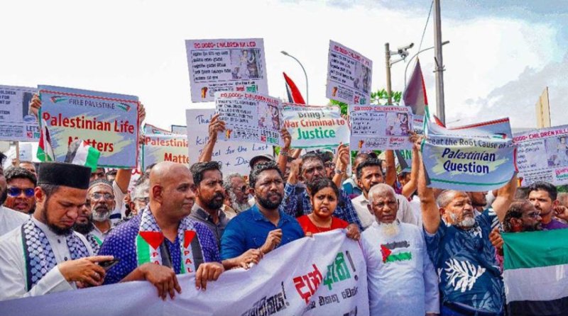 SL Collective Holds Rally in Solidarity with Palestine