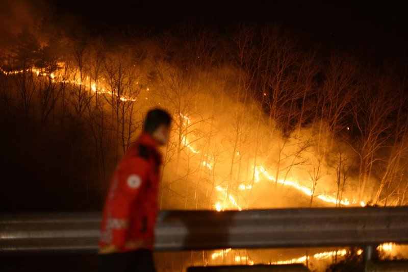 Centuries-old Buddhist temple destroyed in S.Korea wildfires