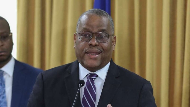 Haiti's new prime minister, hospitalized