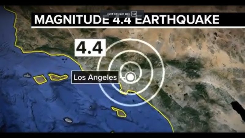 4.4 magnitude earthquake hits Los Angeles area