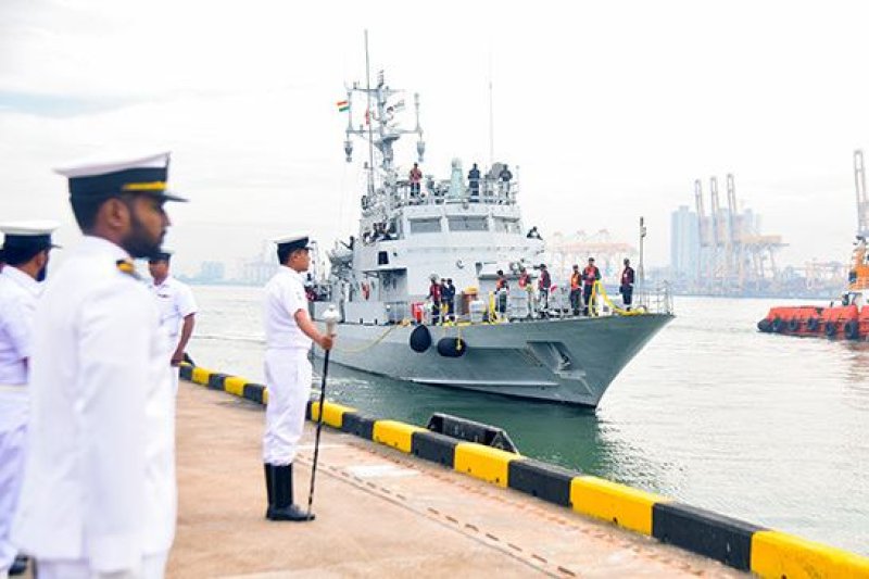 INS Kabra arrives in Colombo 