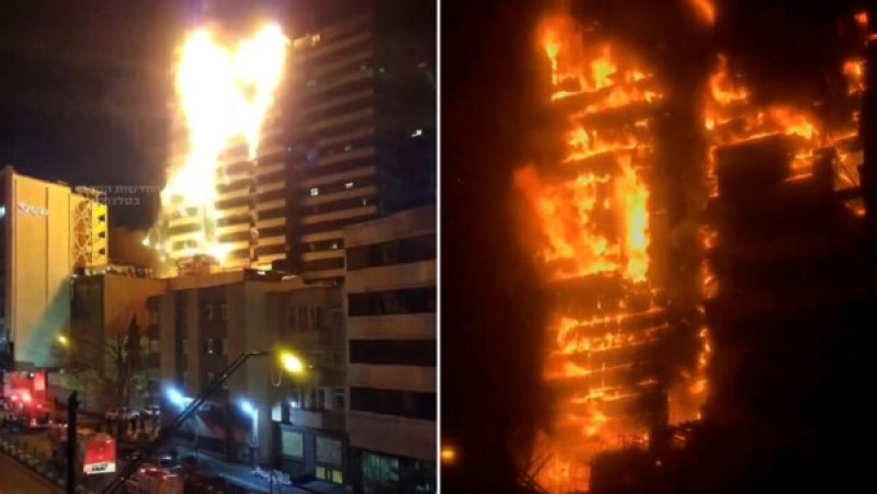 Huge Ffre breaks out at a hospital in Iran&rsquo;s capital