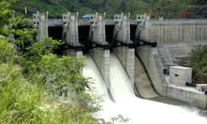 Kotmale reservoir spill gates opened