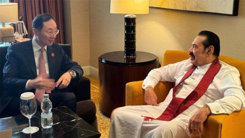 Mahinda Rajapaksa meets top Chinese officials 