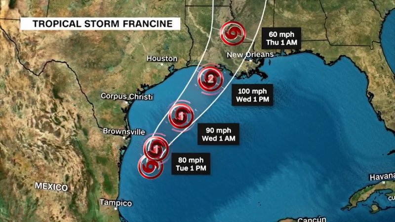 Hurricane Francine makes landfall in Louisiana