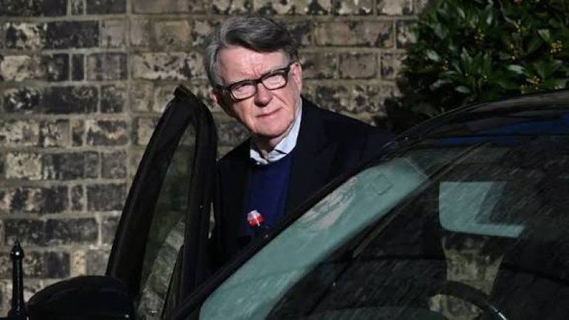 Former UK ambassador to US Peter Mandelson arrested 