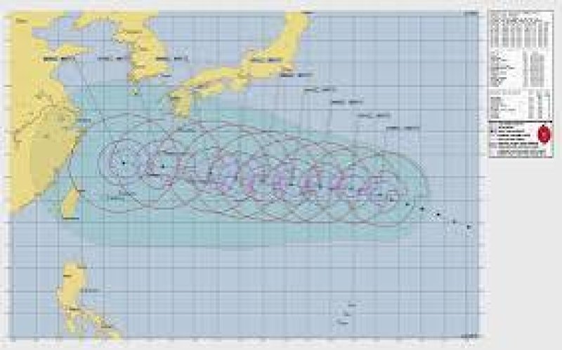 Typhoon Dolphin hurtles towards Japan