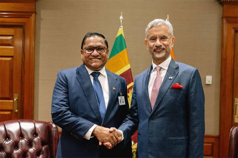 Vijitha Herath meets Jaishankar at UNGA