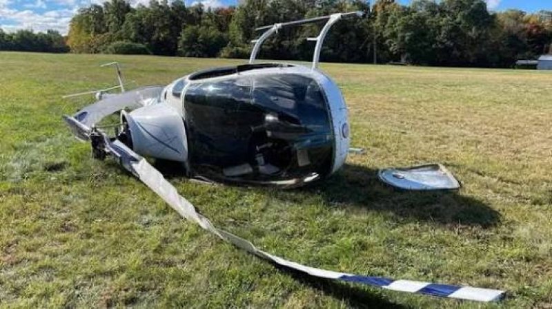 Helicopter carrying crashes in northern Indian state