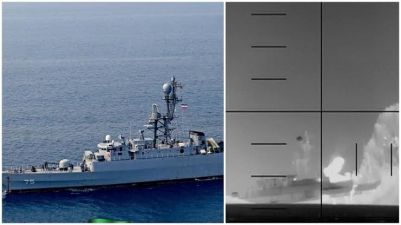 104 killed in US attack on Iranian warship off Sri Lanka