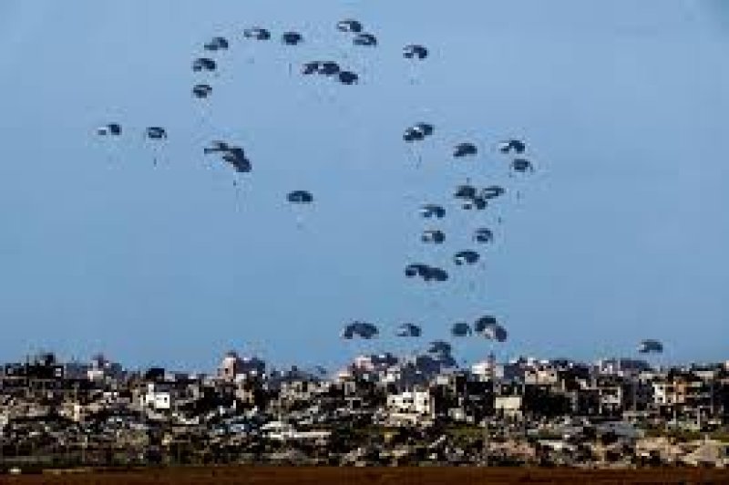 At least 5 killed after airdropped aid falls on them in Gaza