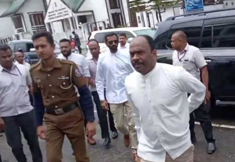 Minister Jeevan Thondaman appear before Court 